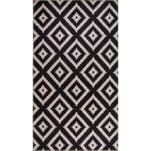 Czarny dywan odpowiedni do prania 150x80 cm - Vitaus