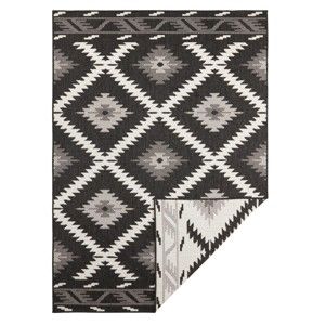 Czarno-kremowy dywan odpowiedni na zewnątrz NORTHRUGS Malibu, 290x200 cm