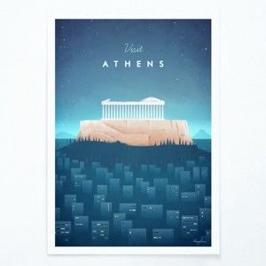 Plakat Travelposter Athens, A2
