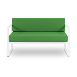 Zielona 2-osobowa sofa ogrodowa Calme Jardin Nicea