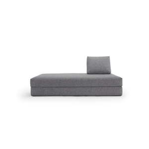 Szara rozkładana sofa Innovation All You Need Granite, 100x200 cm