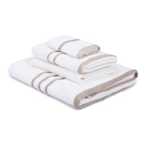 Białe bawełniane ręczniki zestaw 4 szt. Linda – Foutastic