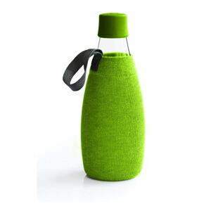 Zielony pokrowiec na szklaną butelkę ReTap z dożywotnią gwarancją, 800 ml