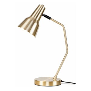 Złota lampa stołowa z metalowym kloszem (wysokość 44 cm) Valencia – it's about RoMi