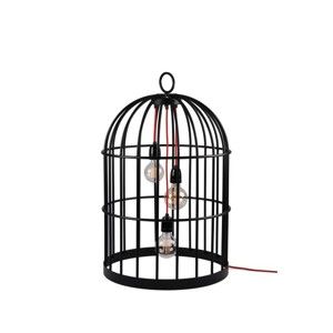 Czarna lampa wisząca Filament Style XL Bird Cage