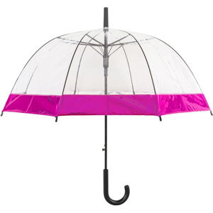 Przezroczysty automatyczny parasol Ambiance Pink, ⌀ 85 cm