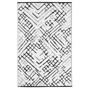 Czarno-biały dwustronny dywan odpowiedni na zewnątrz Green Decore Channels, 180x120 cm