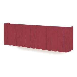 Czerwona półka z drewna bukowego HARTÔ, dł. 124 cm