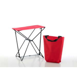 Czerwony stołek składany InnovaGoods Handy