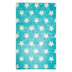 Niebieski antypoślizgowy dywan dziecięcy Chilai Stars, 100x160 cm