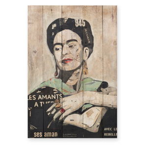 Drewniana tabliczka 40x60 cm Frida Les Amants – Madre Selva