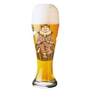 Komplet szklanki do piwa ze szkła kryształowego i 5 podkładek Ritzenhoff Kathrin Stockebrand, 645 ml