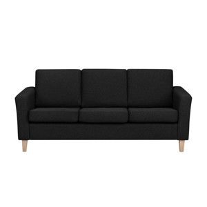 Czarna 3-osobowa sofa HARPER MAISON Anette