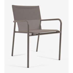 Brązowe aluminiowe krzesło ogrodowe Kave Home Zaltana