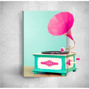 Obraz 3D Mosticx Pink Gramophone, 40x60 cm