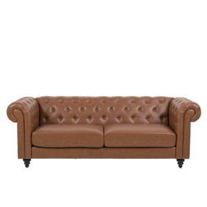 Brązowa 3-osobowa sofa Actona Charlietown