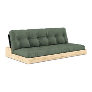 Zielona rozkładana sofa 196 cm Base – Karup Design
