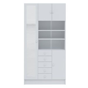 Biała szafka łazienkowa Symbiosis Combi, szer. 90 cm