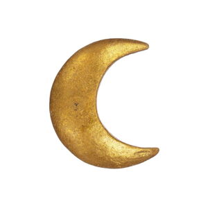 Cynkowe uchwyty do szuflad w kolorze złota Sass & Belle Crescent Moon