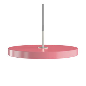 Różowa lampa wisząca LED z metalowym kloszem ø 43 cm Asteria Medium – UMAGE