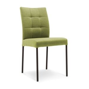 Zielone krzesło z czarnymi nogami Mossø Vento