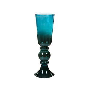 Niebieski wazon kryształowy Santiago Pons Classy, wys. 64 cm