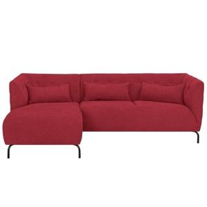 Czerwona 3-osobowa sofa HARPER MAISON Sonja, lewy róg