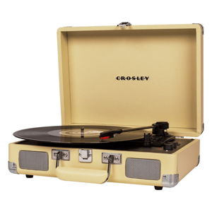 Żółty gramofon Crosley Cruiser Deluxe
