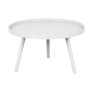 Biały okrągły stolik ø 60 cm Mesa – WOOOD