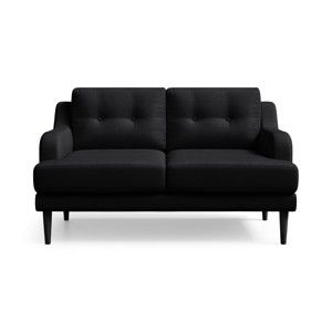 Czarna sofa 2-osobowa Marie Claire GABY