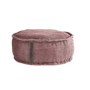 Różowy puf Linen Couture Round, ø 60 cm