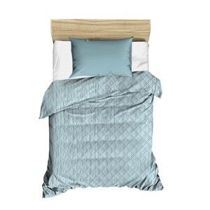Błękitna pikowana narzuta na łóżko Cihan Bilisim Tekstil Amanda, 160x230 cm