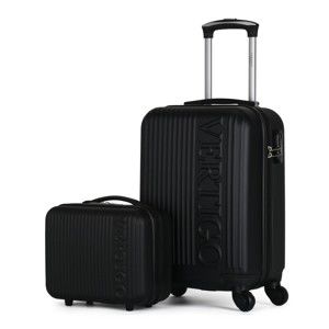Zestaw 2 czarnych walizek na kółkach VERTIGO Valises Cabine & Vanity Case