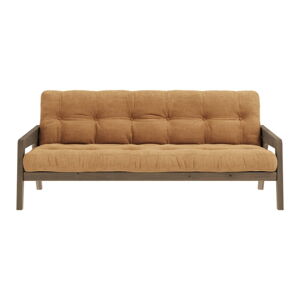 Musztardowa rozkładana sofa 190 cm Grab Carob – Karup Design