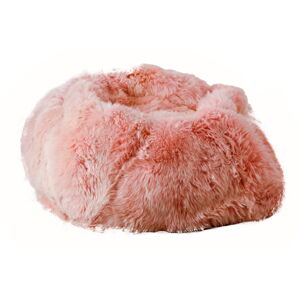 Różowy worek do siedzenia ze skóry owczej Native Natural, ⌀ 110 cm