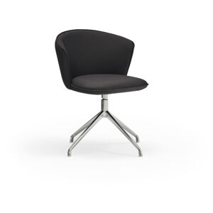 Czarne krzesła zestaw obrotowe 2 szt. Add – Teulat