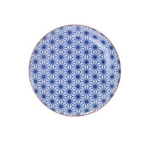 Mały niebieski talerz porcelanowy Tokyo Design Studio Star, ⌀ 16 cm