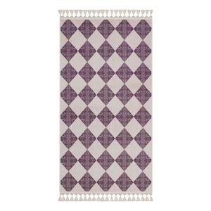 Fioletowo-beżowy dywan odpowiedni do prania 150x80 cm − Vitaus