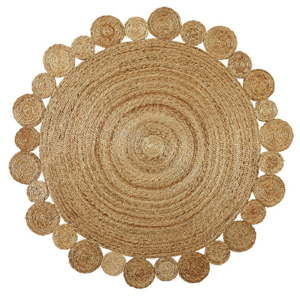 Okrągły dwustronny dywan z juty Green Decore Artisan, ⌀ 150 cm
