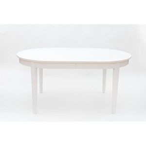 Biały stół rozkładany do jadalni We47 Family, 165x105 cm