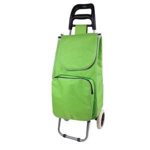 Zielony wózek na zakupy z kieszonką termiczną JOCCA, 35 l