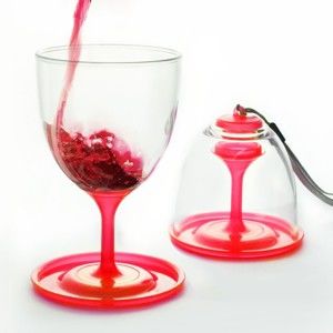 Zestaw czerwonych lampek do wina Asobu Stack N' Go Vino, 300 ml