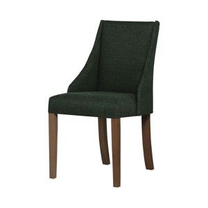 Ciemnozielone krzesło z ciemnobrązowymi nogami Ted Lapidus Maison Absolu