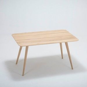 Stół z drewna dębowego Gazzda Stafa, 140x90x75,5 cm