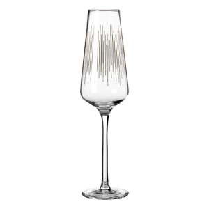 Zestaw 4 kieliszków do szampana z ręcznie dmuchanego szkła Premier Housewares Deco, 2,7 dl