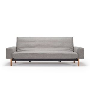 Szarobeżowa sofa rozkładana Innovation Mimer