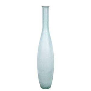 Niebieski wazon ze szkła z recyklingu Ego Dekor Meguno, wys. 100 cm