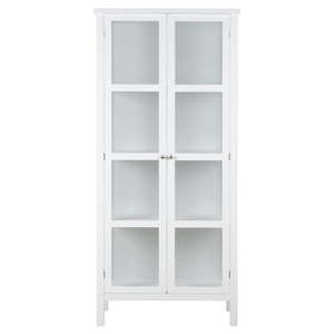 Biała 2-drzwiowa witryna Actona Eton, wys. 180 cm