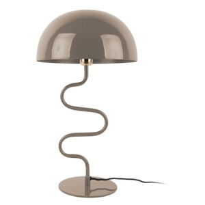 Jasnobrązowa lampa stołowa z metalowym kloszem (wysokość 54 cm) Twist – Leitmotiv