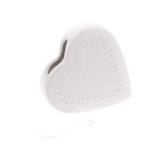 Biały ceramiczny nawilżacz powietrza Dakls Heart